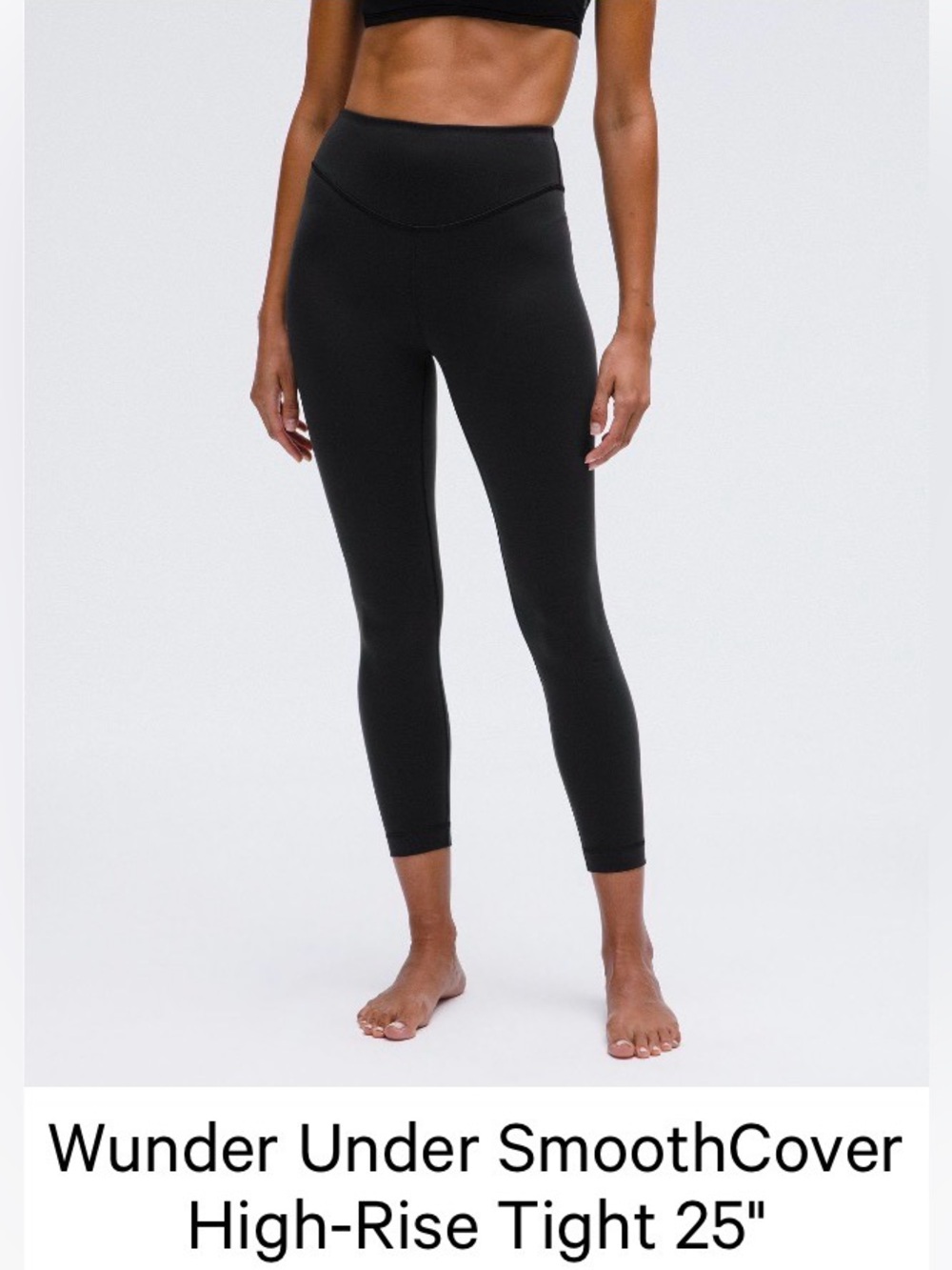 Lululemon Wunder Under SmoothCover High-Rise 25" Tight Black